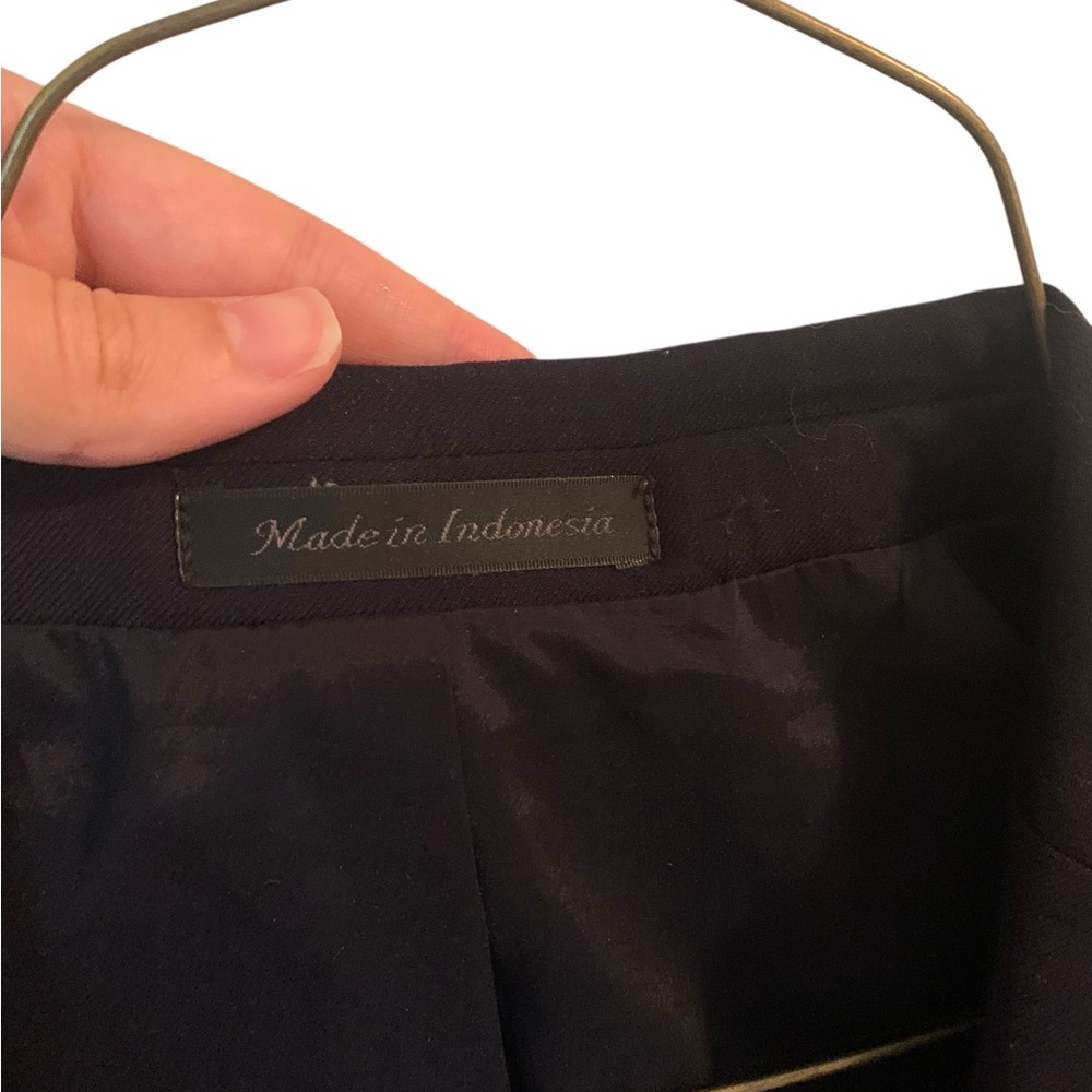 Lauren Ralph Lauren Navy Blue Wool Blazer Size L 46 - Picture 3 of 8